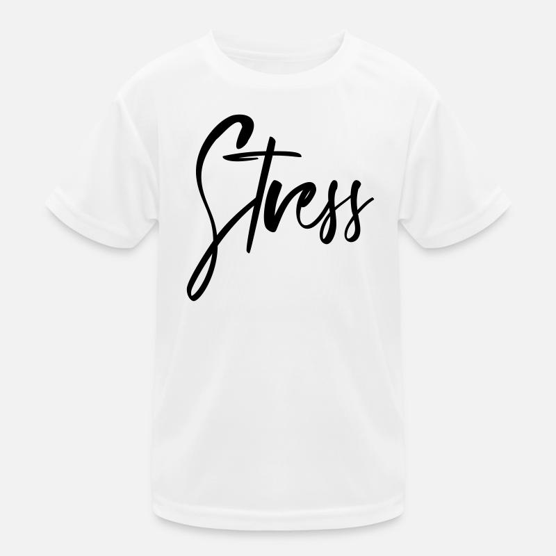 Stress Sprüche - KÖRPER EMOTION ACHTSAMKEIT Kinder Funktions-T-Shirt