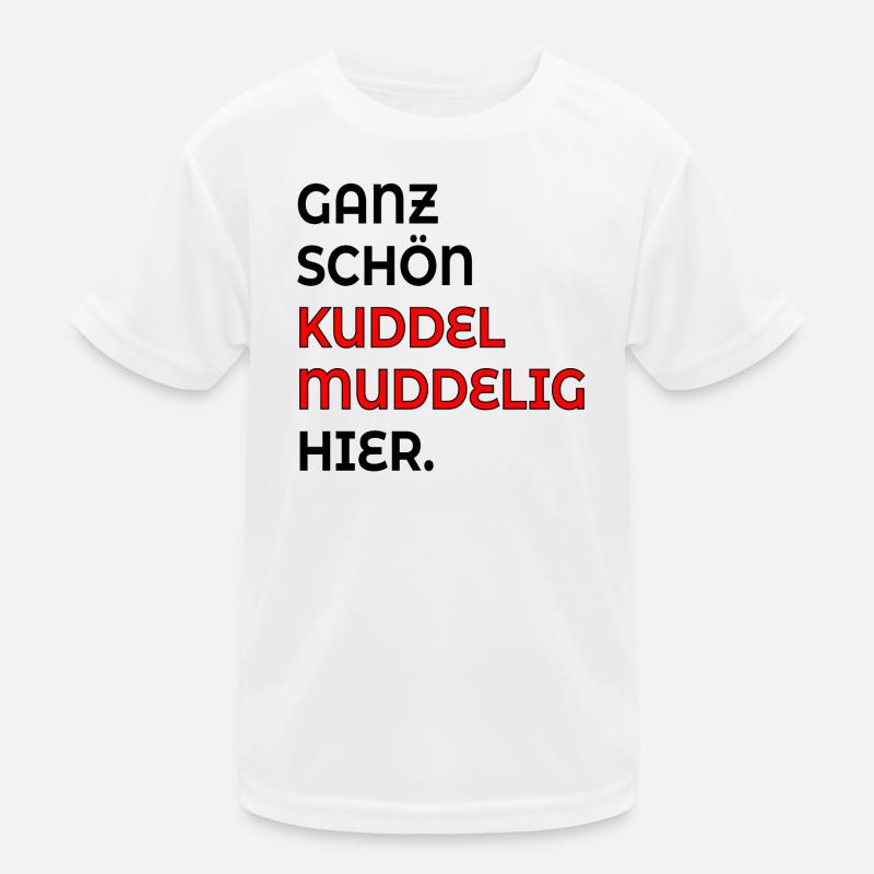KUDDELMUDDELIG PLATTDEUTSCH SPRÜCHE Kinder Funktions-T-Shirt