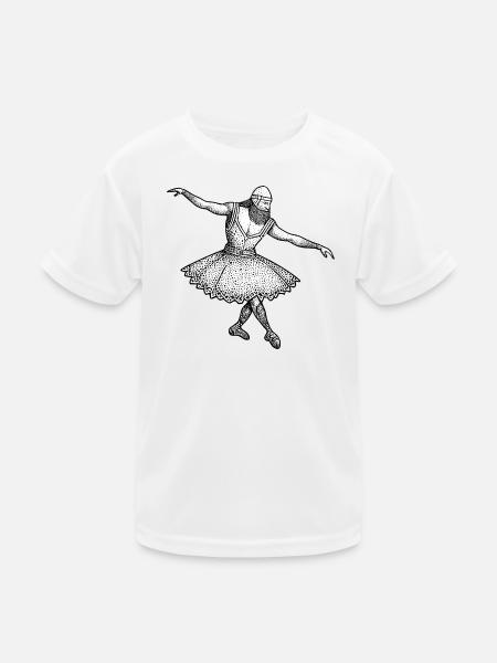Wikinger - Tanzballett - Kinder Funktions-T-Shirt - Weiß