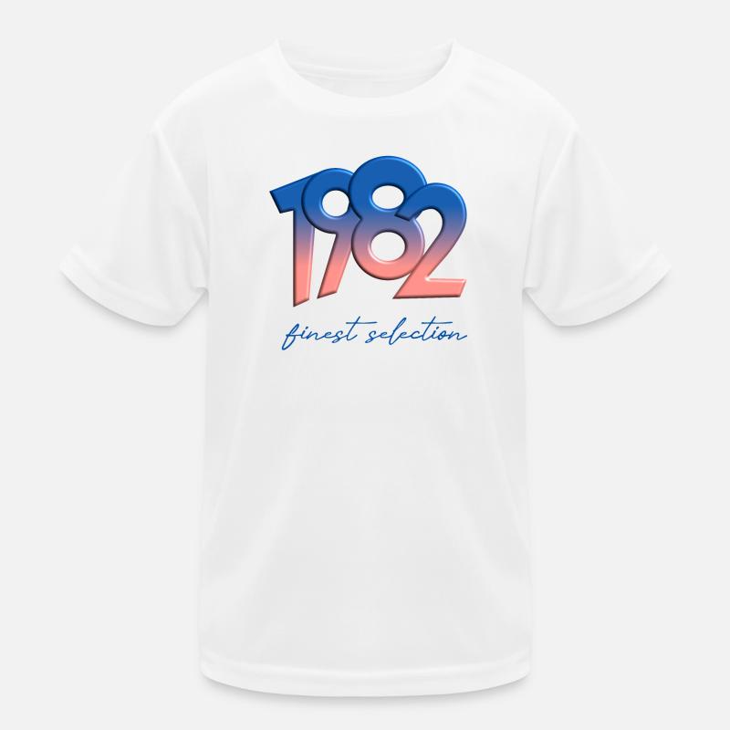 1982 - finest selection - Kinder Funktions-T-Shirt - Weiß