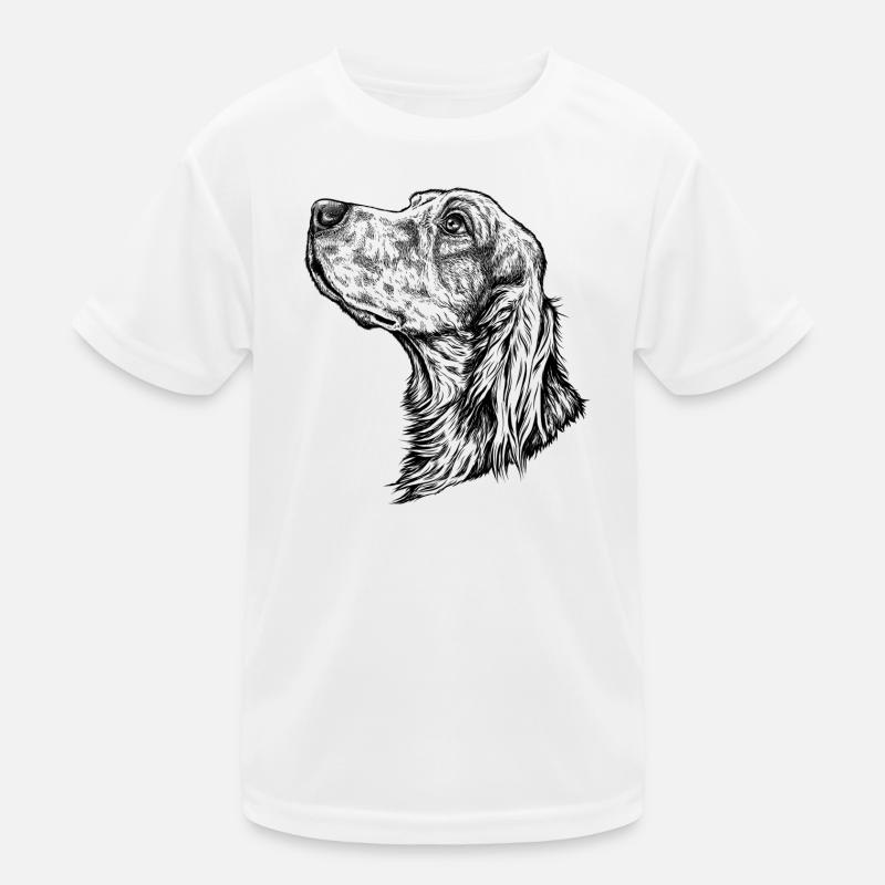 Irish Setter Portrait Kids Functional T-Shirt