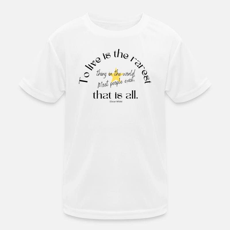 Sternenförmiges inspirierendes Zitat-Design Kinder Funktions-T-Shirt