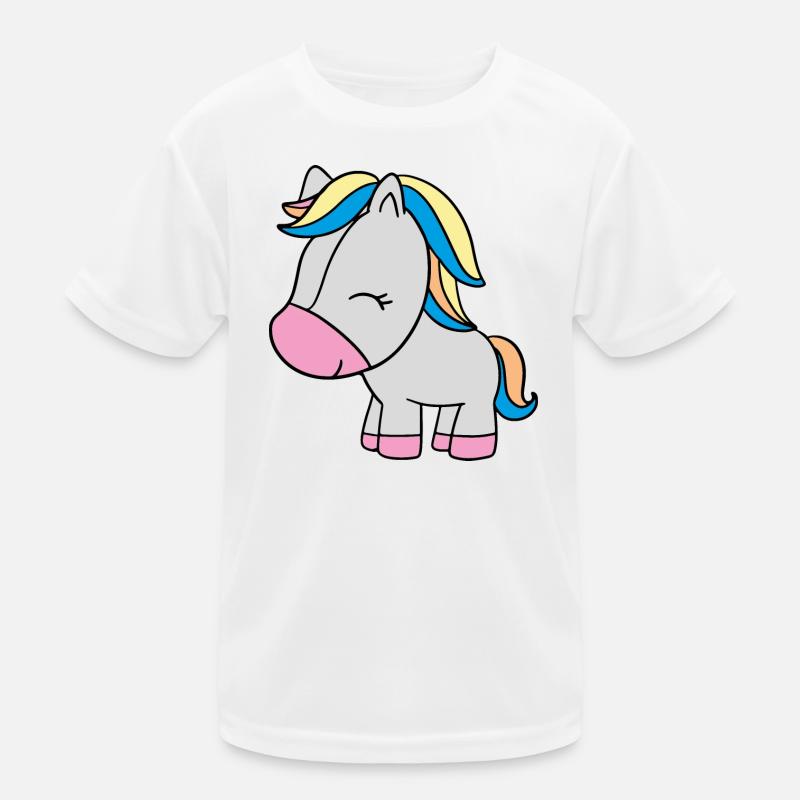 kleines Einhorn Kinder Funktions-T-Shirt