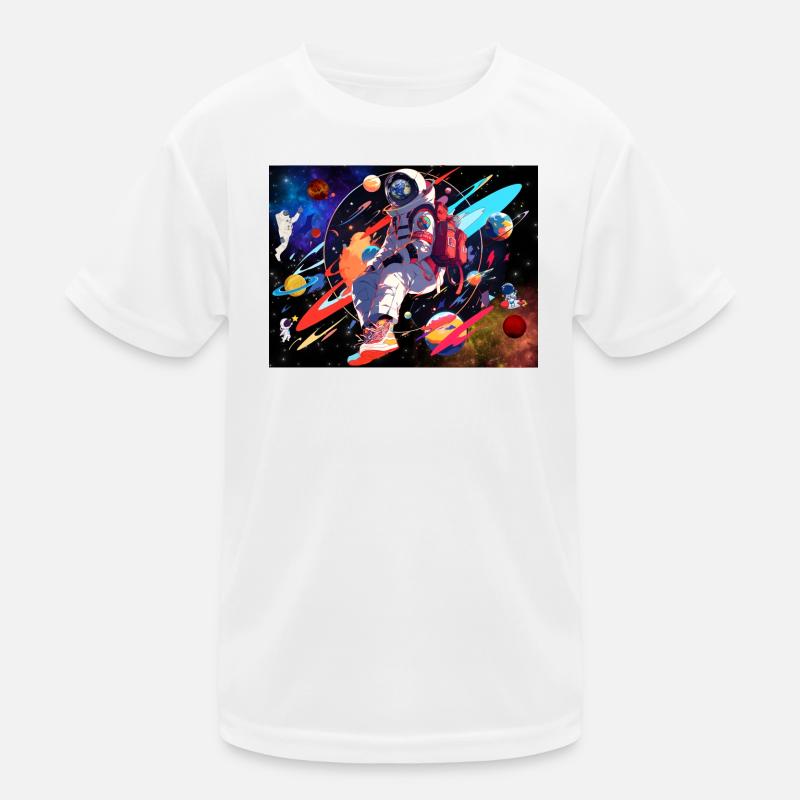 Astronaut and space Kids Functional T-Shirt