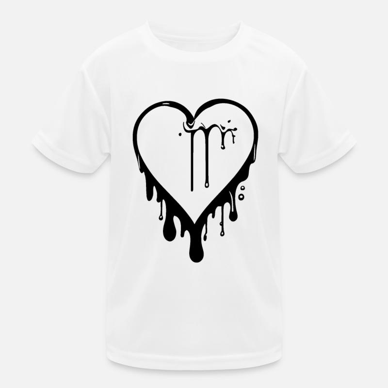 Molten Graffiti Heart Kids Functional T-Shirt
