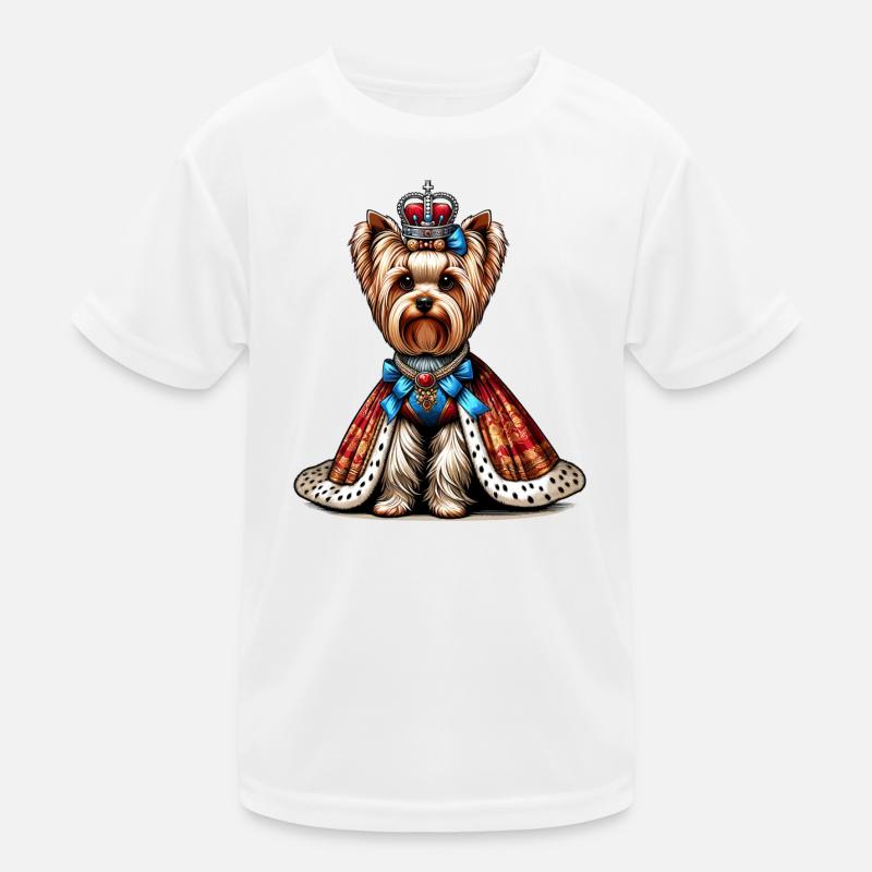 Yorkshire Terrier Prinzessin Kinder Funktions-T-Shirt