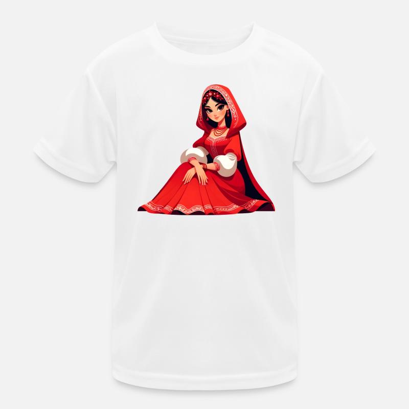 Ded Moroz Snegurotschka russischer Weihnachtsmann Kinder Funktions-T-Shirt