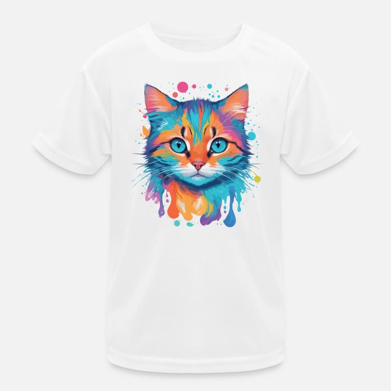 Chat mignon T-shirt sport Enfant