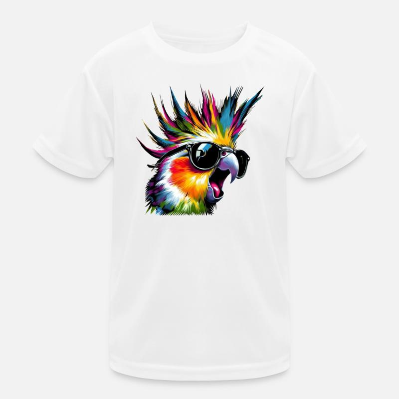 Crazy Nymph (01) - Kinder Funktions-T-Shirt - Weiß