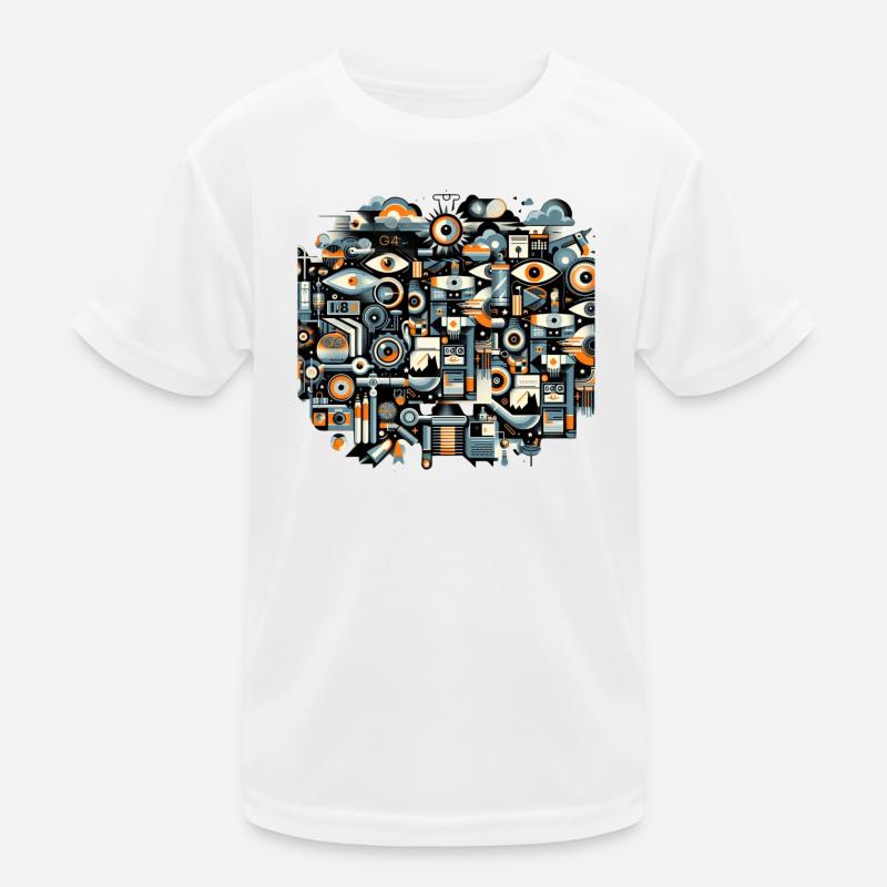 Indriustrial-Technologie Kinder Funktions-T-Shirt