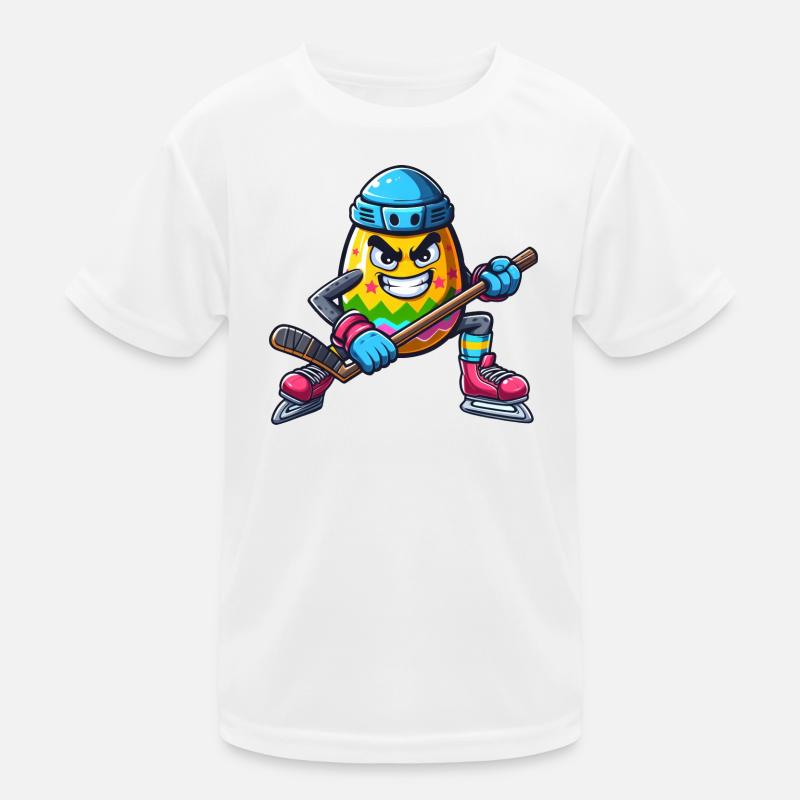 Osterei Eishockey Design | Eishockeyspieler Kinder Funktions-T-Shirt