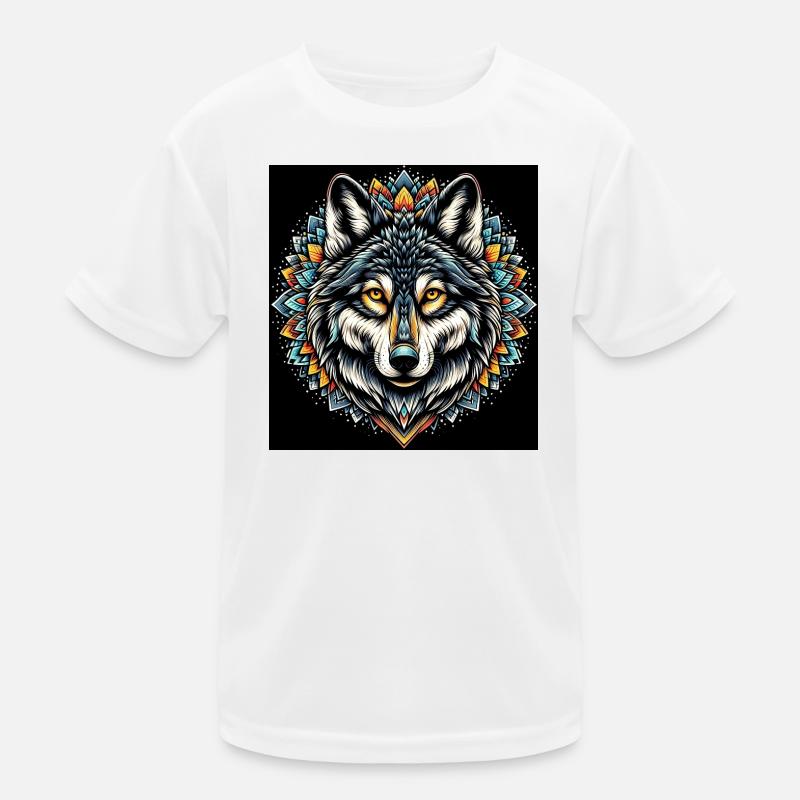 Wolf Kinder Funktions-T-Shirt