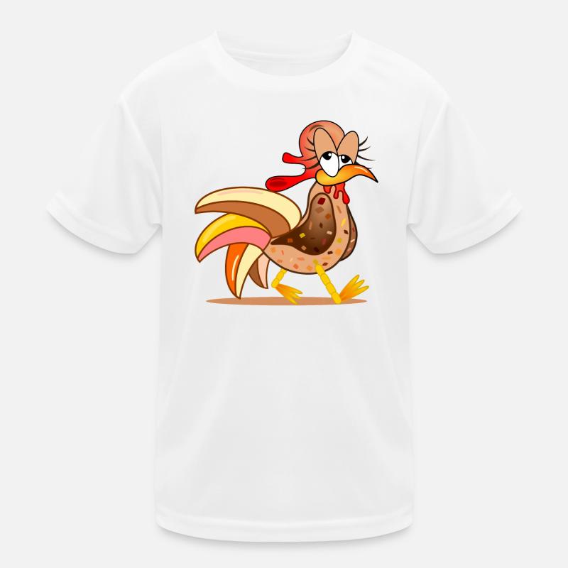 CHICKEN COOP CHICKENS COMIC Kids Functional T-Shirt