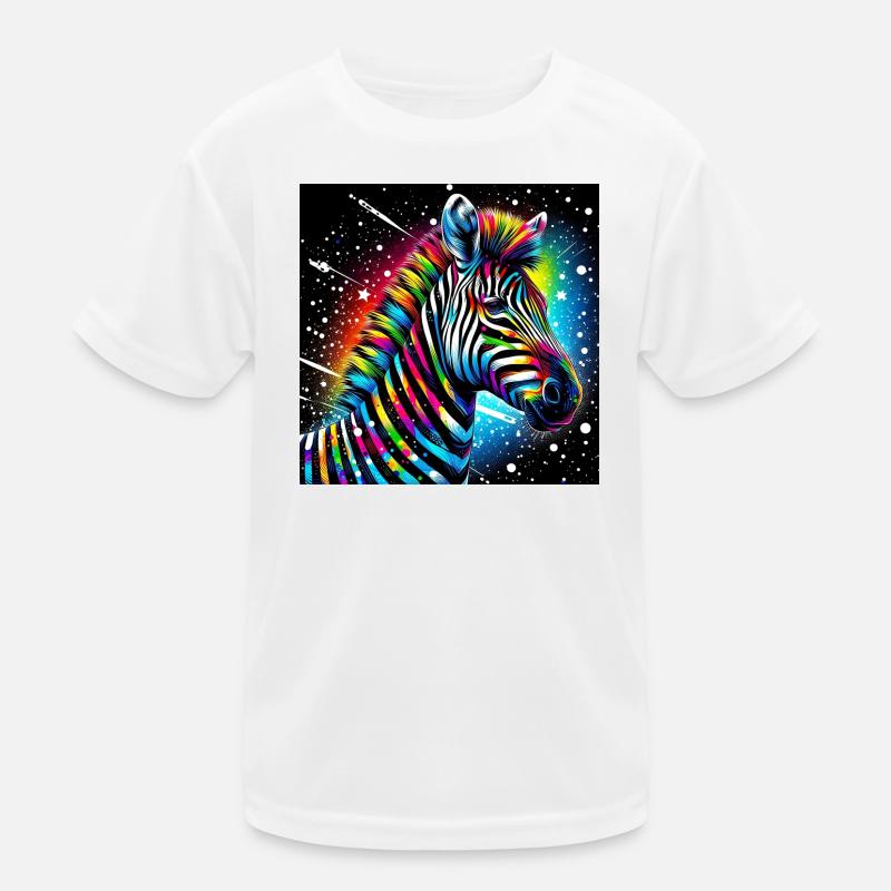 Zebra Kinder Funktions-T-Shirt