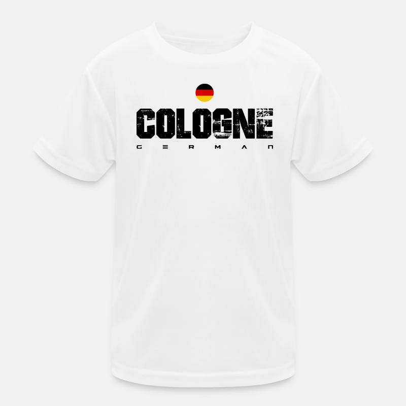 German Flag Crest Circle Kids Functional T-Shirt
