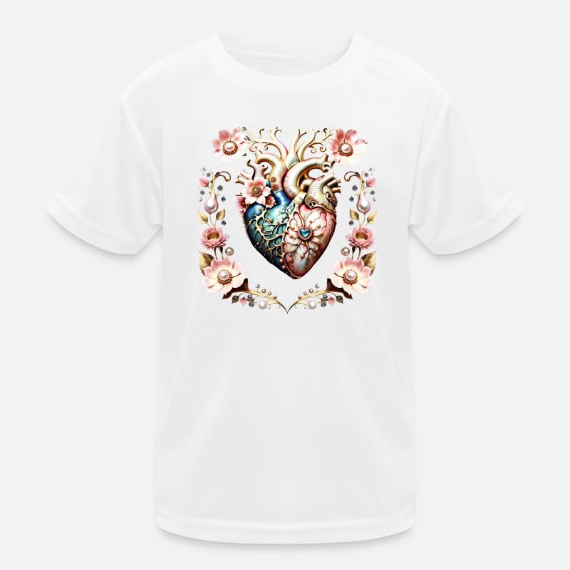 Wunderbares edles Herz. Kinder Funktions-T-Shirt