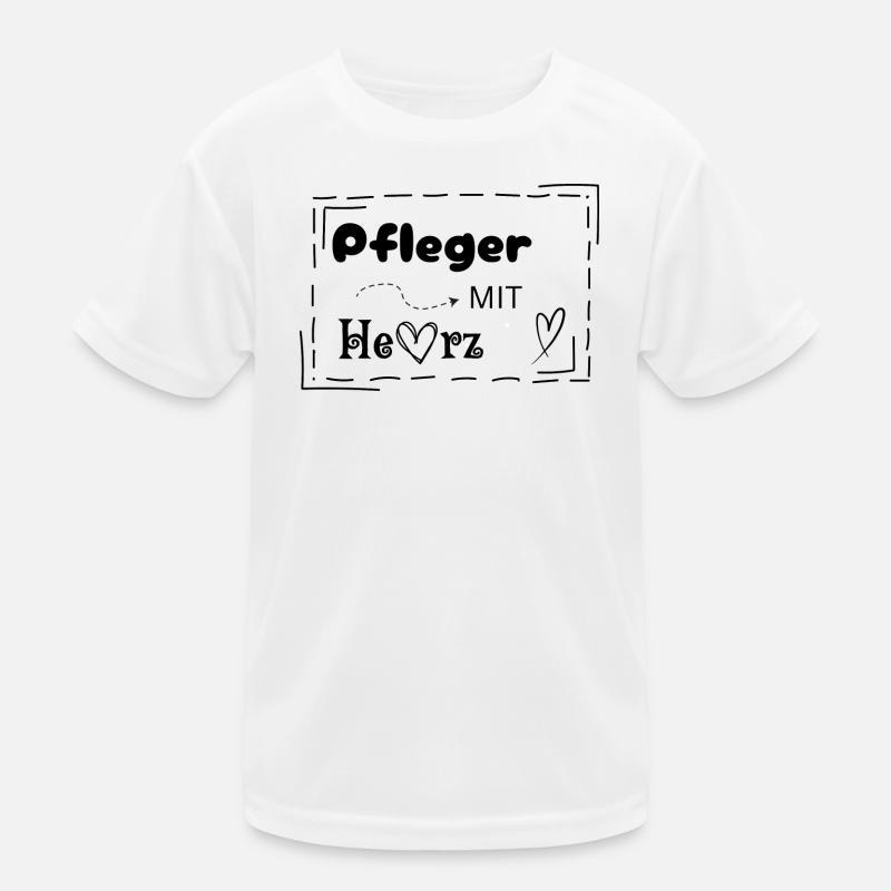 Pfleger mit Herz Kinder Funktions-T-Shirt