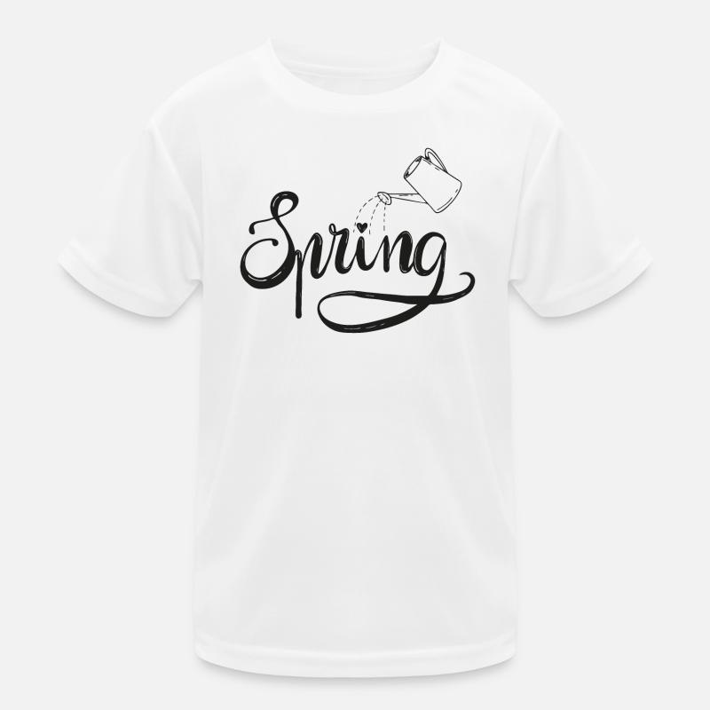 spring frühlingsbeginn garten gießen beet liebe Kinder Funktions-T-Shirt