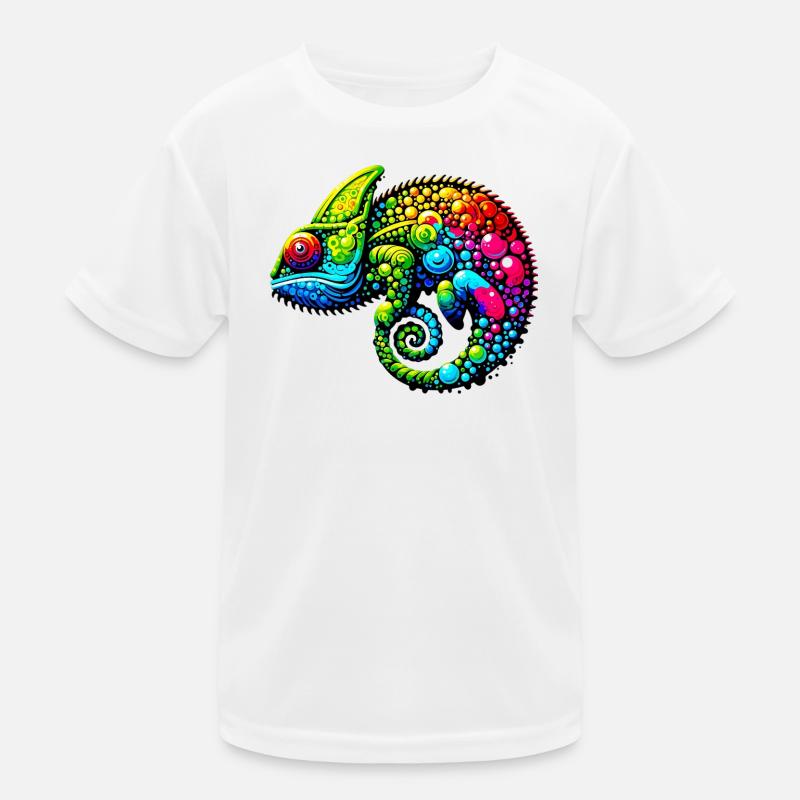 Chamäleon Kinder Funktions-T-Shirt