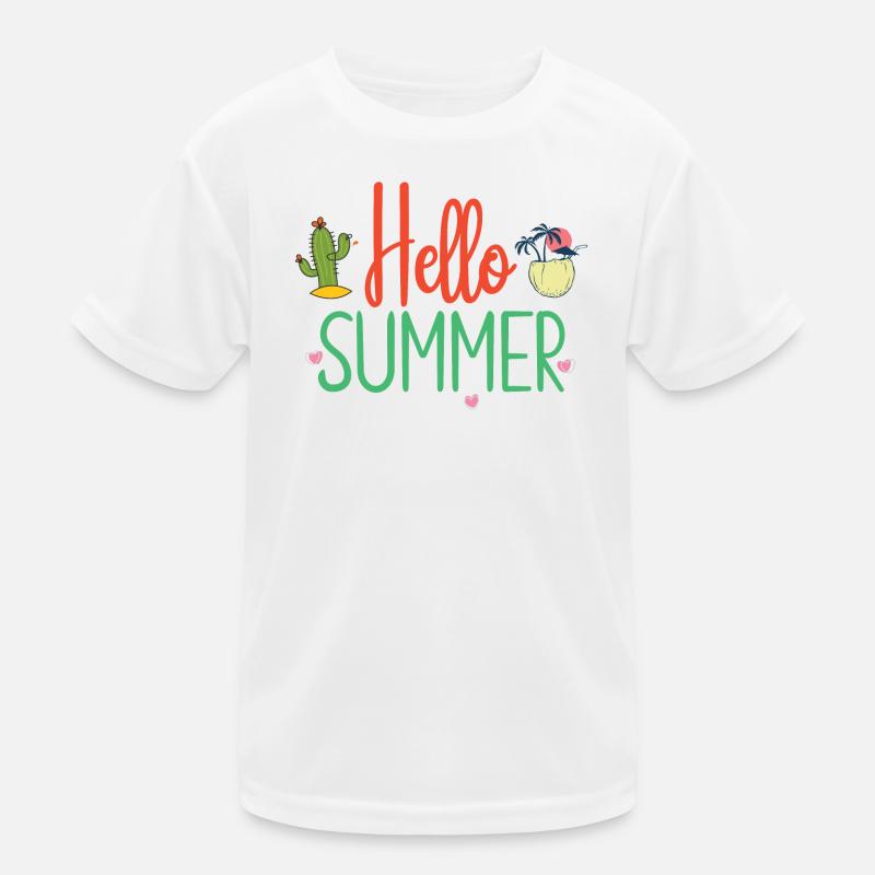 Hello Summer Kids Functional T-Shirt