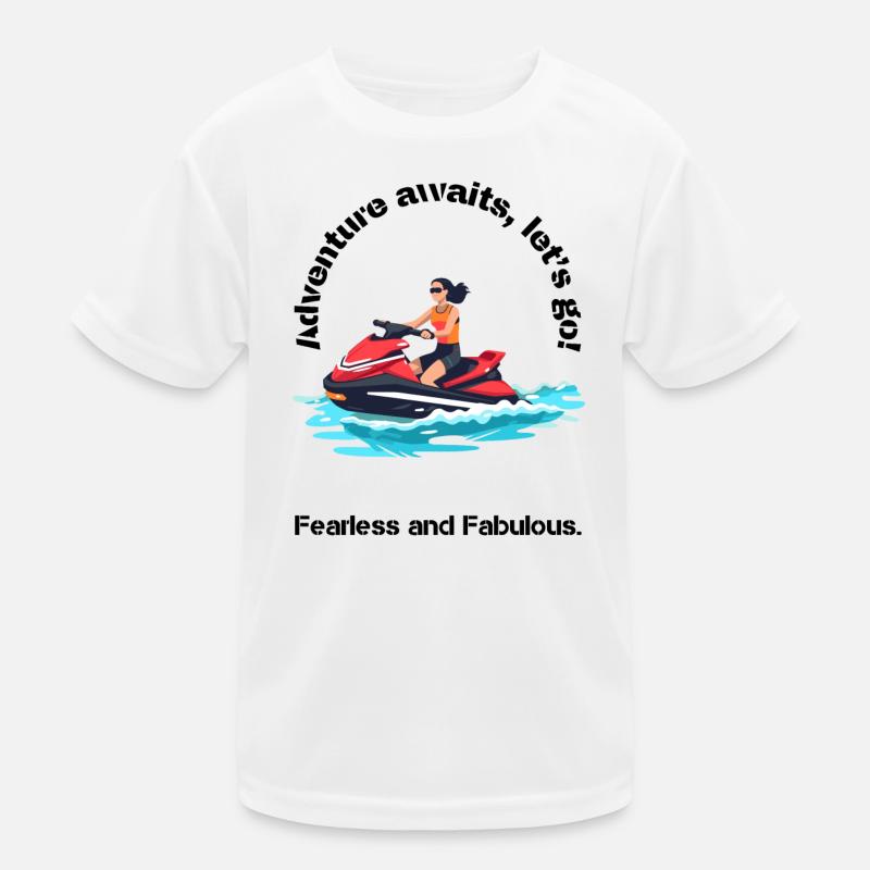 Design d’aventure en jet ski vibrant T-shirt sport Enfant