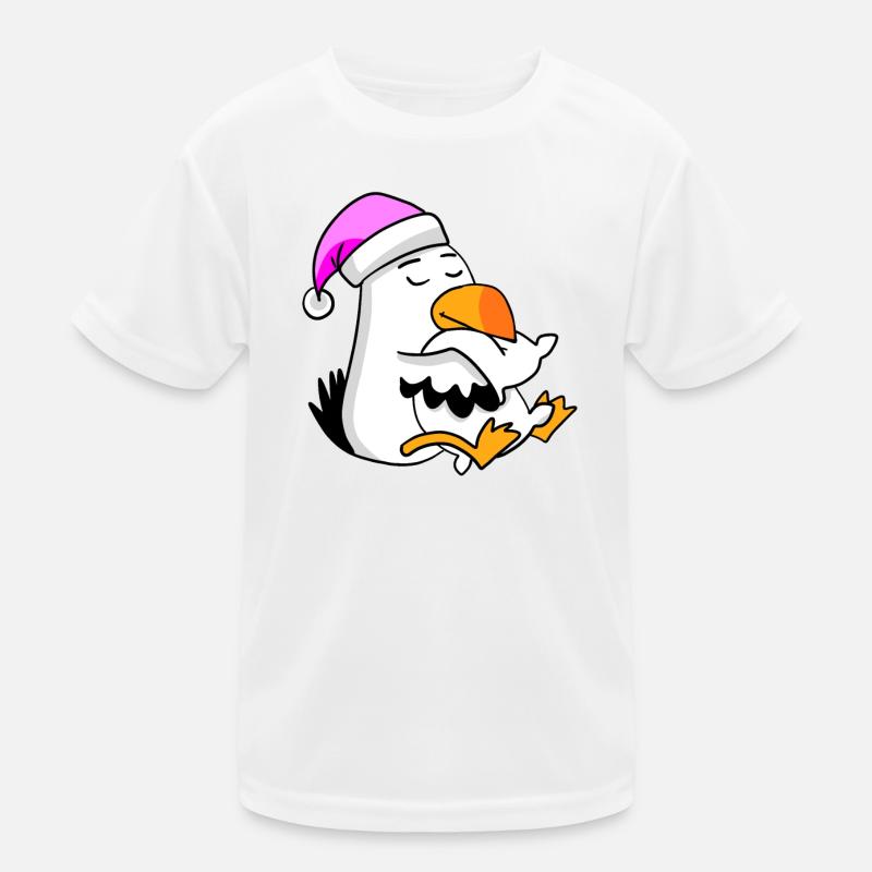 Seagull Tired Sleeping Sleeping Girl Kids Functional T-Shirt
