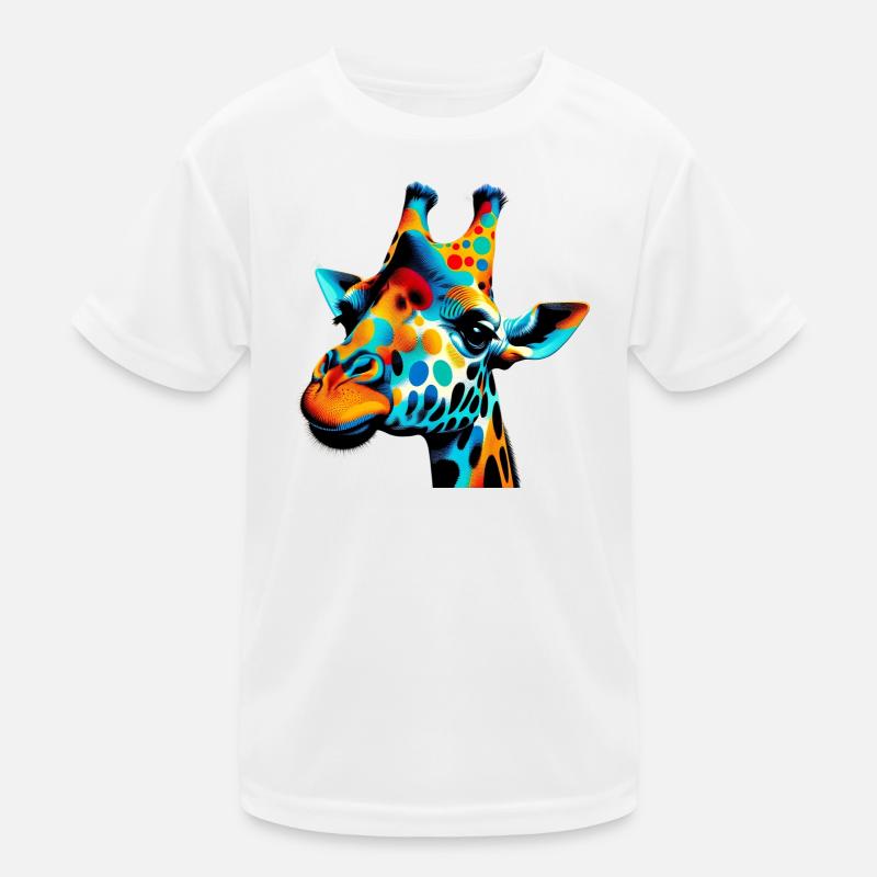 Girafe Pop Art T-shirt sport Enfant