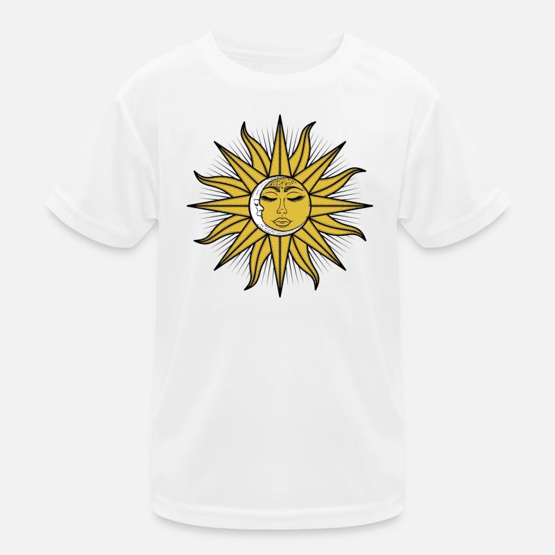The Sleeping Sun And Moon Kids Functional T-Shirt