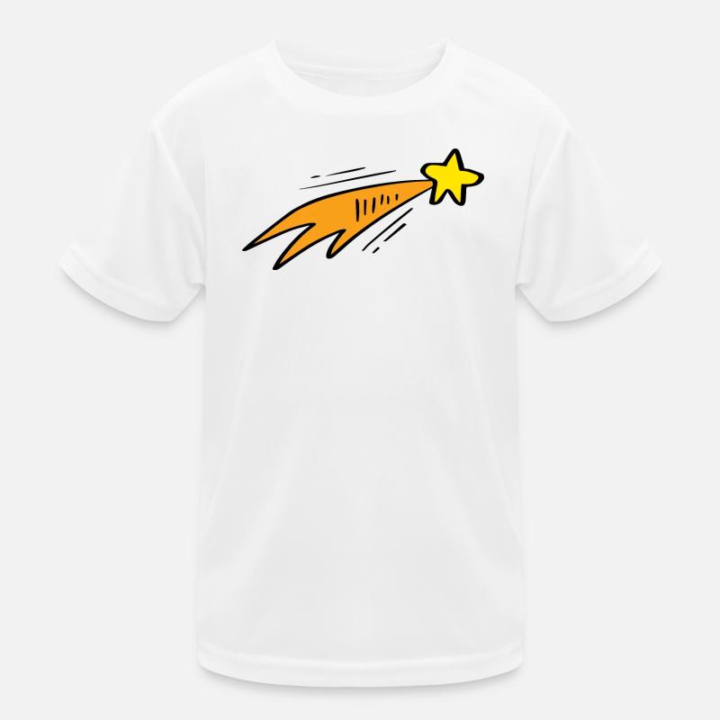 Star Trail Neon-Rakete Kinder Funktions-T-Shirt