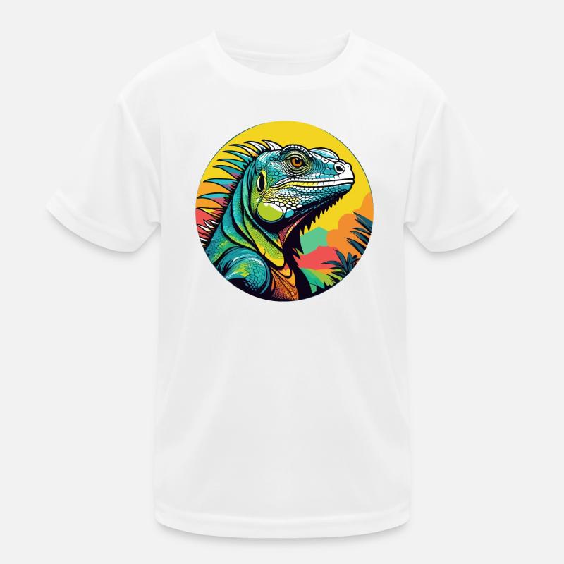 Iguana Art Kids Functional T-Shirt