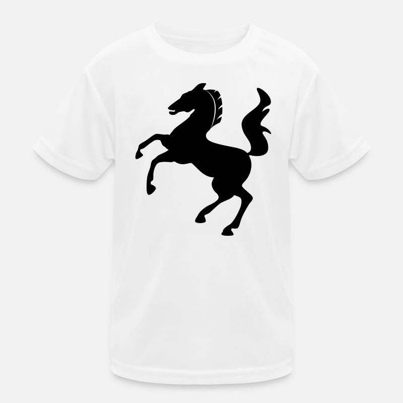 Symbole de cheval sautant dynamiquement T-shirt sport Enfant