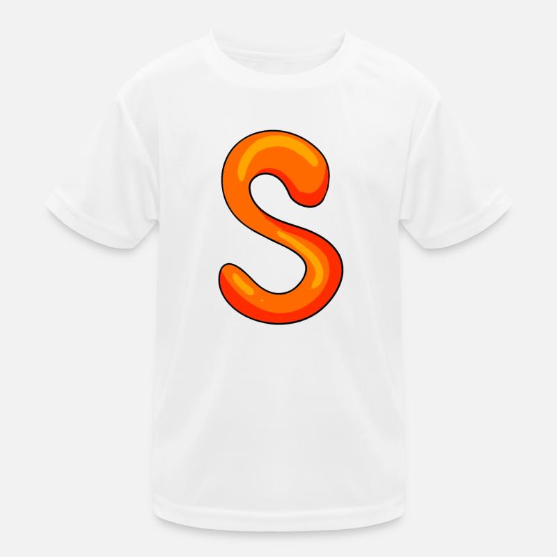 Buchstabe S Anfangsbuchstabe Kinder Funktions-T-Shirt