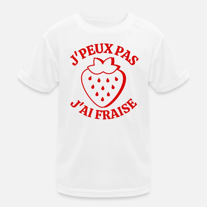 Erdbeere, ich mag Erdbeeren, rote Früchte Kinder Funktions-T-Shirt