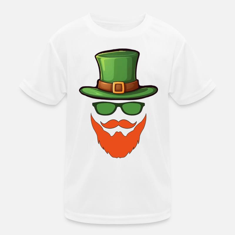 St. Patrick's Day - Kinder Funktions-T-Shirt - Weiß