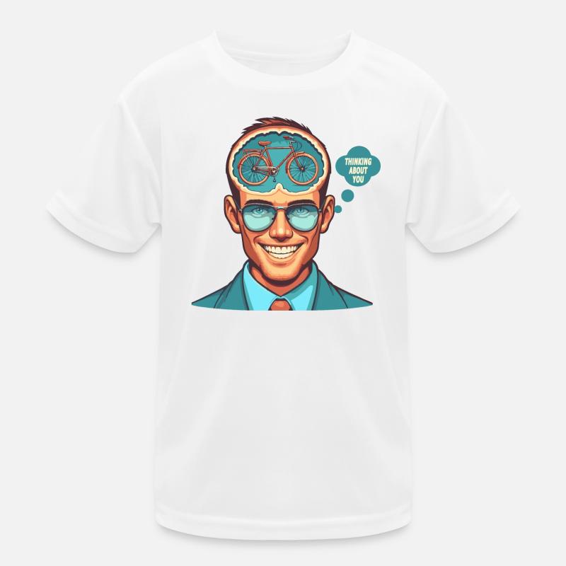 Illustration de penseur de vélo conscient T-shirt sport Enfant
