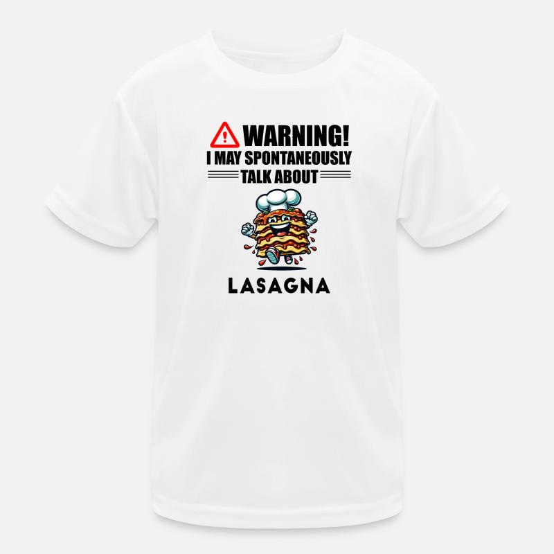 Attention ! lasagnes T-shirt sport Enfant