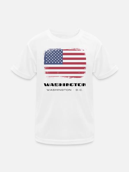 Washington, Washington D.C., USA - Kinder Funktions-T-Shirt - Weiß