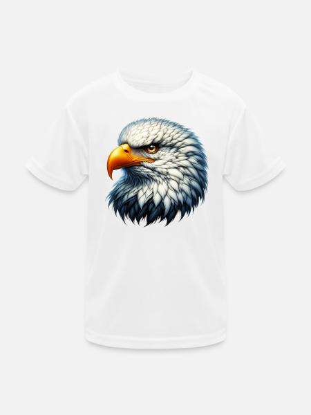 Eagle - Kids Functional T-Shirt - white - Front