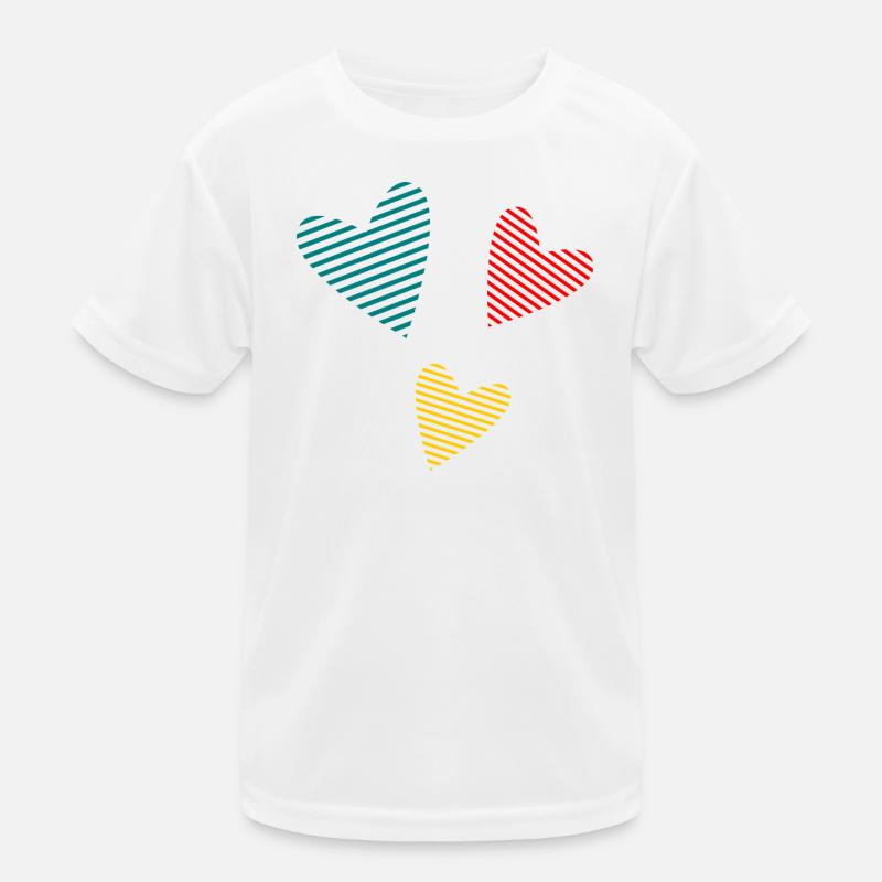 Herz Kinder Funktions-T-Shirt