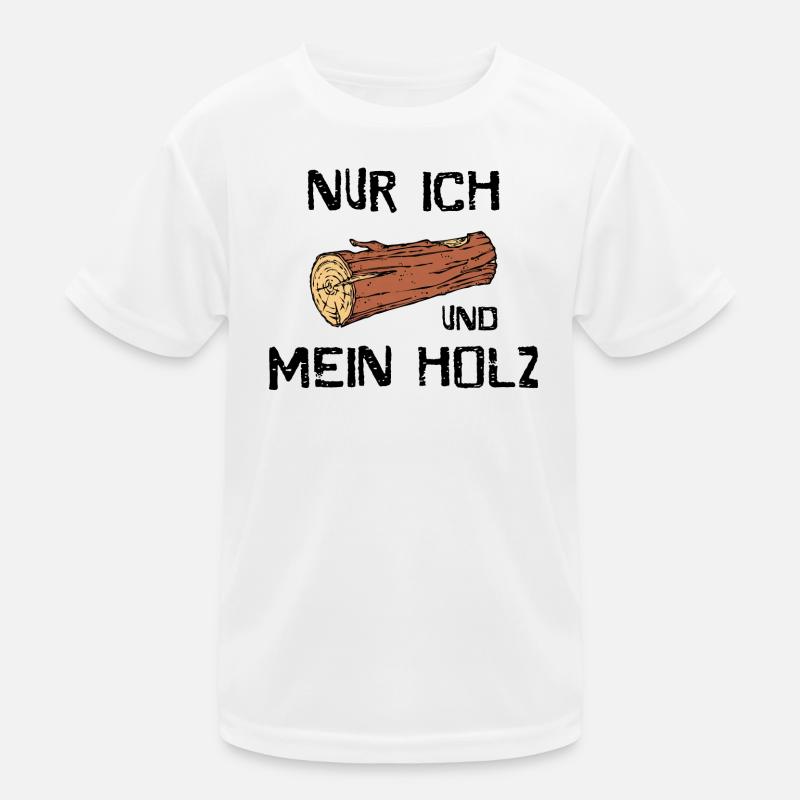 Bois Lumberjack Statement Woodwork Forester T-shirt sport Enfant