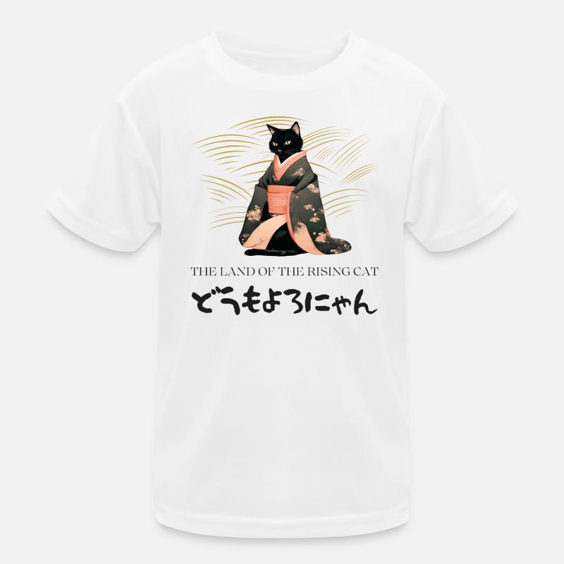 Le pays du chat qui se lève - Die Katze im Kimono T-shirt sport Enfant