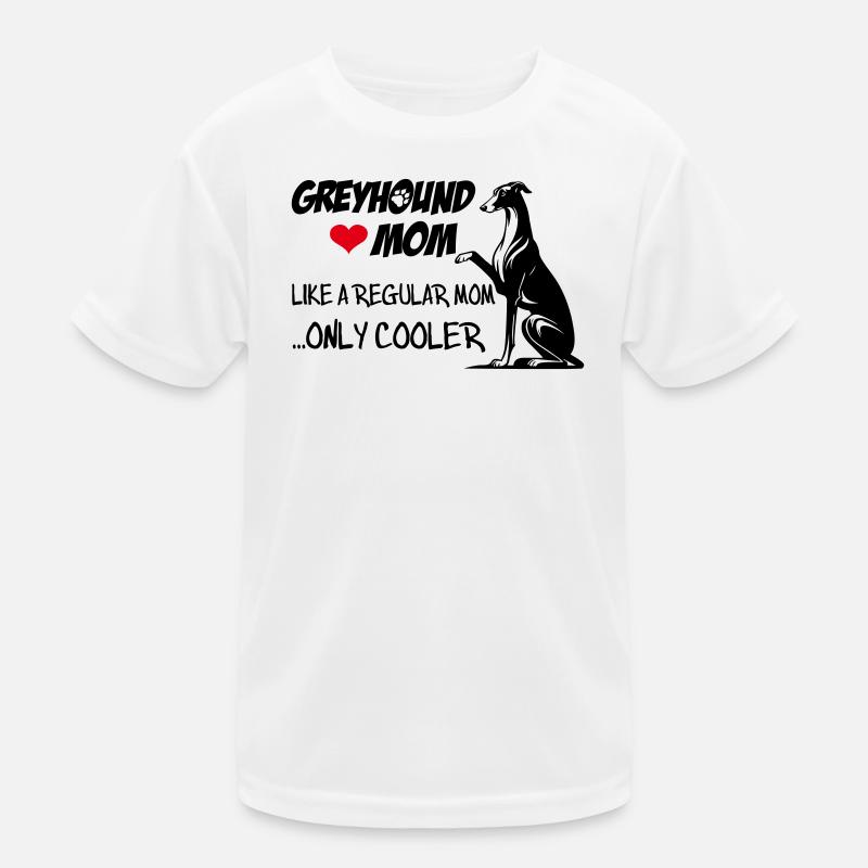 Greyhound Mom Kinder Funktions-T-Shirt