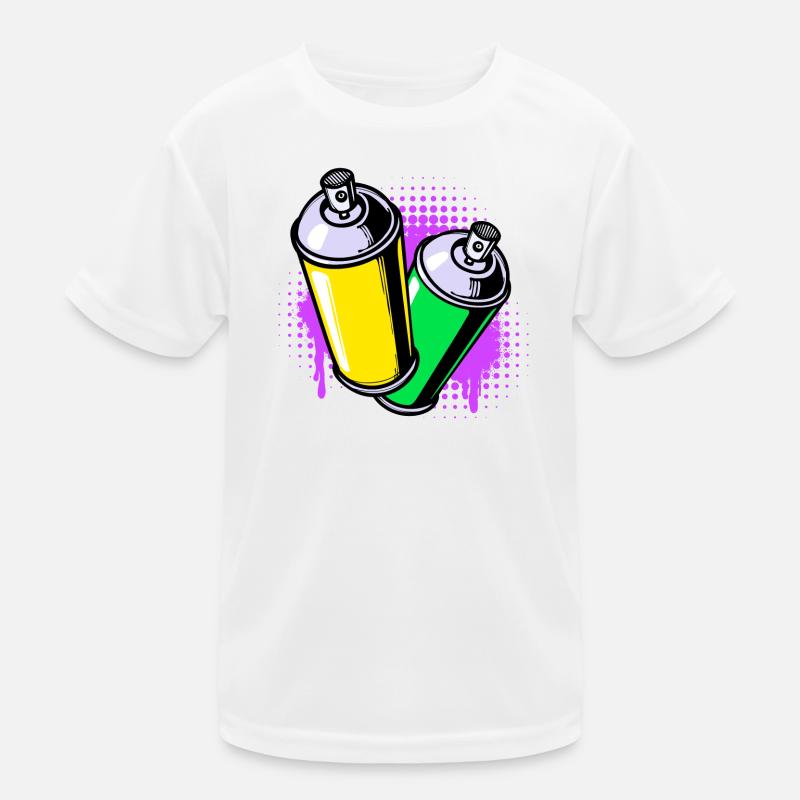Graffiti Sprayer Kunst Strassenkunst Spraydose Kinder Funktions-T-Shirt