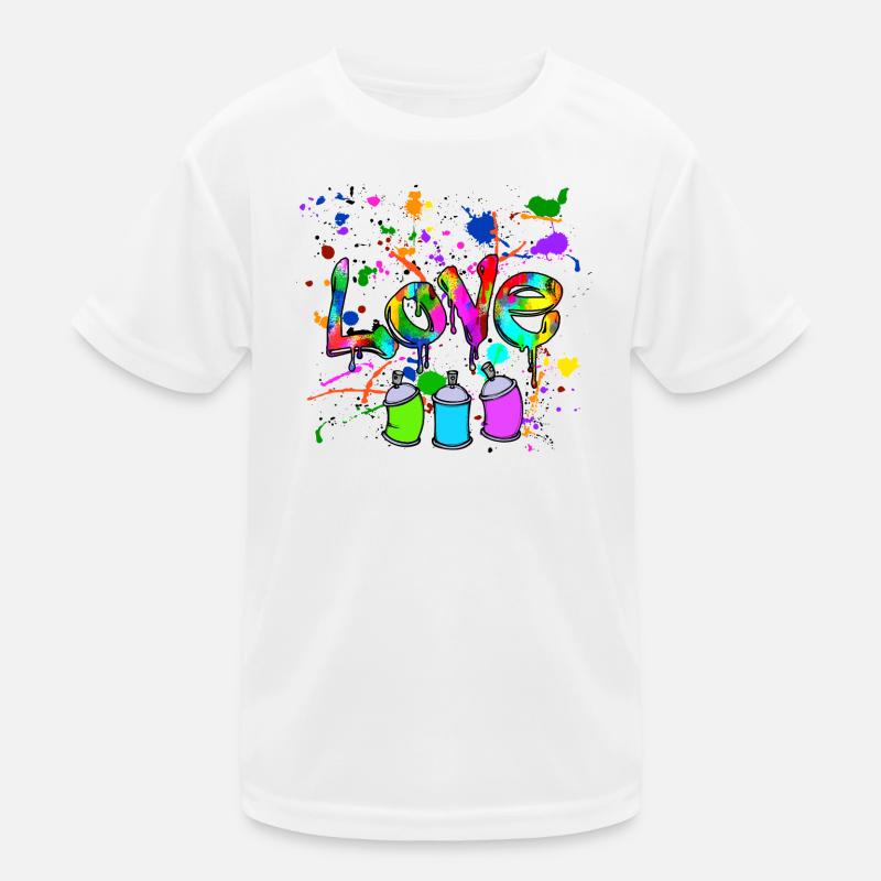 Urban Spraydose Graffiti Strassenkunst Sprayer Kinder Funktions-T-Shirt