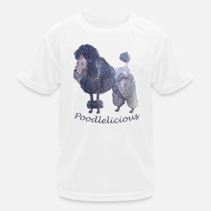 Pudel Pudel Kinder Funktions-T-Shirt