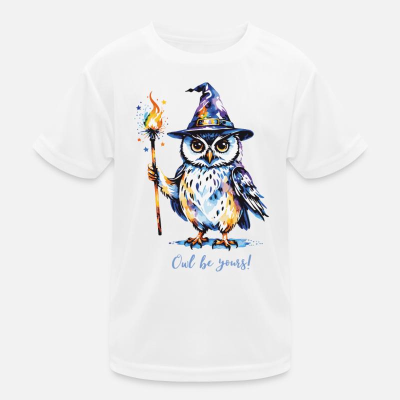 Zauberhafte Eule: Owl be yours! - Aquarell Kinder Funktions-T-Shirt