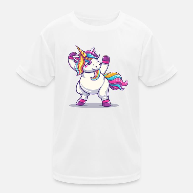 Rainbow Magic Unicorn Pose Kids Functional T-Shirt