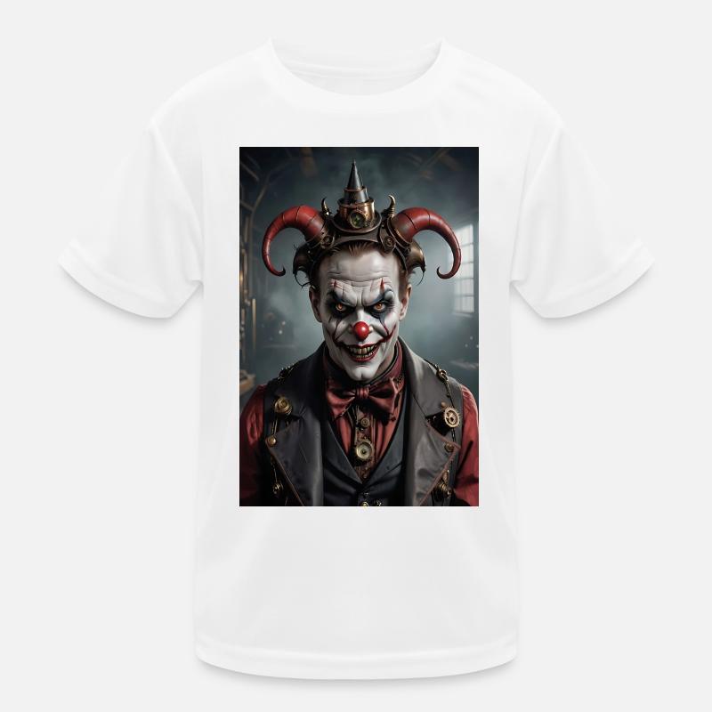 Steampunk Teufel Clown Kinder Funktions-T-Shirt