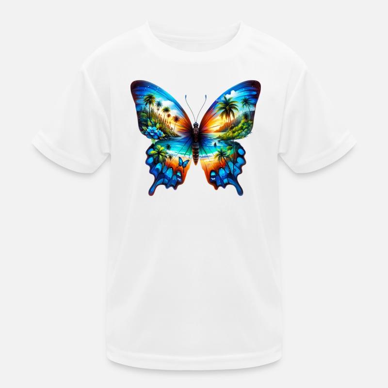 Schmetterling Kinder Funktions-T-Shirt
