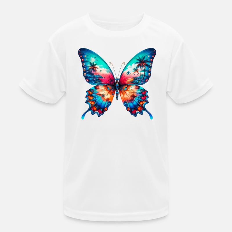 Schmetterling Kinder Funktions-T-Shirt